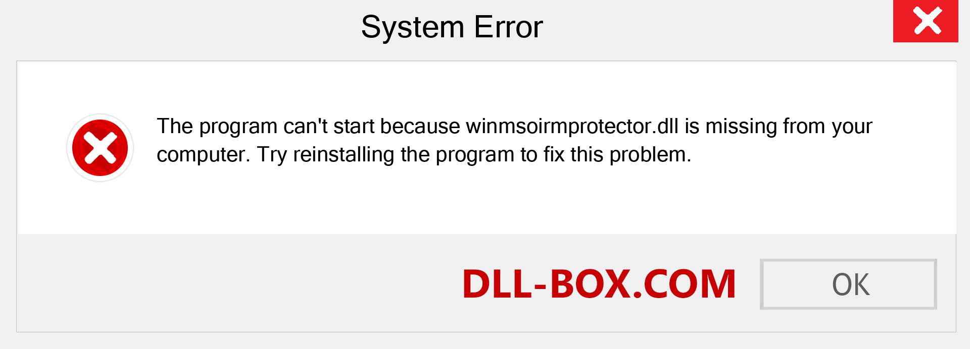  winmsoirmprotector.dll file is missing?. Download for Windows 7, 8, 10 - Fix  winmsoirmprotector dll Missing Error on Windows, photos, images