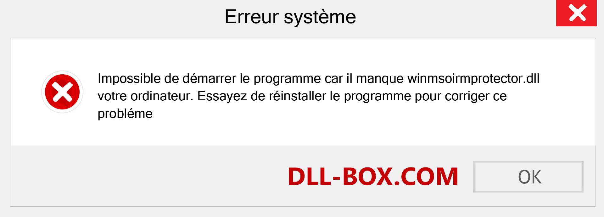 Le fichier winmsoirmprotector.dll est manquant ?. Télécharger pour Windows 7, 8, 10 - Correction de l'erreur manquante winmsoirmprotector dll sur Windows, photos, images